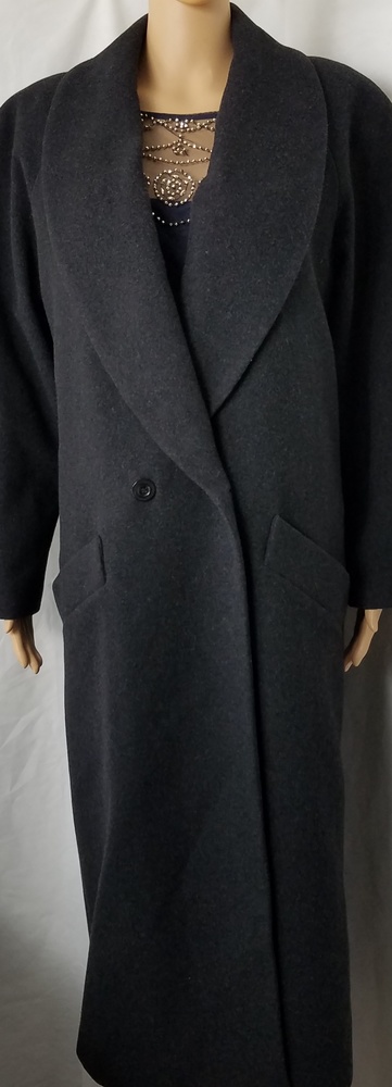 John Weitz Wool/Cashmere Blend Full Length Coat